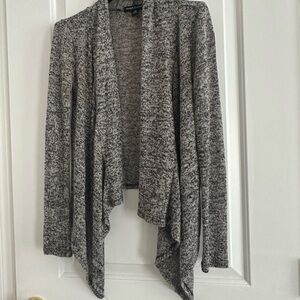 About A Girl Gray Heathered Cardigan Sweater